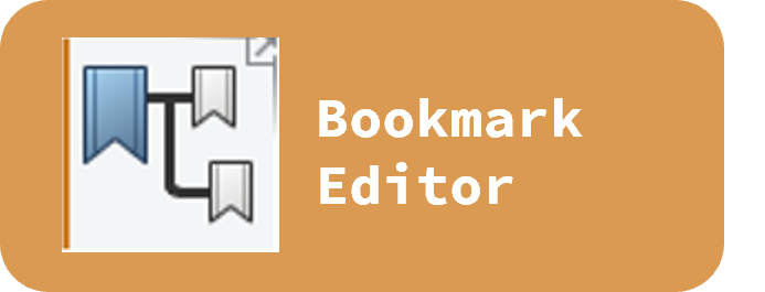 bookmark editor gør det muligt at strukturere mapper