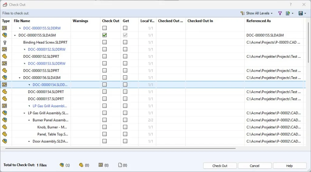 SOLIDWORKS PDM Standard​ - Håndtering af filer